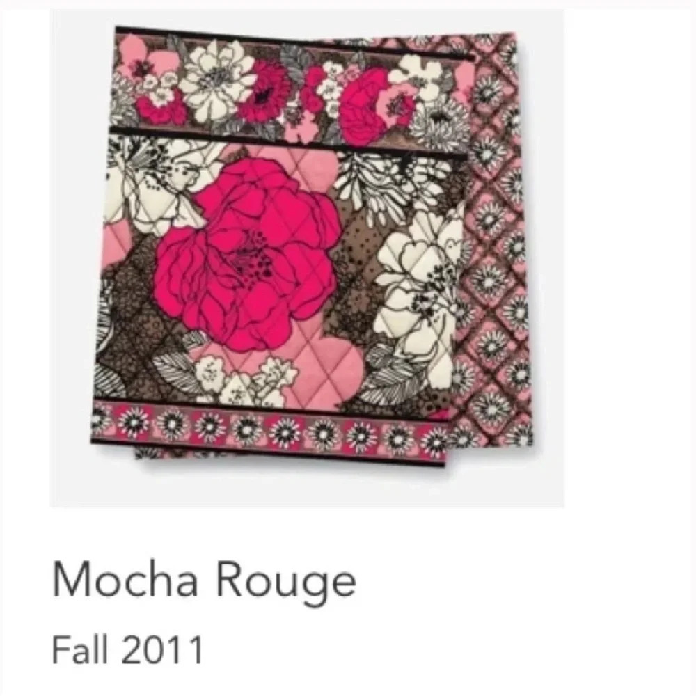 Vera Bradley Mocha Rouge Pattern Change Purse - Picture 8 of 8